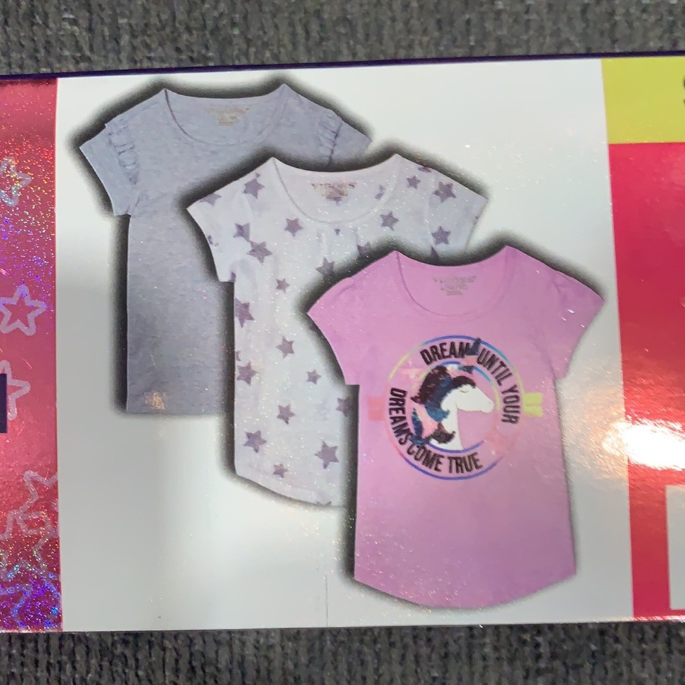 Vigoos Girls T-Shirts 3 pack size 7/8 NWT - Picture 5 of 6